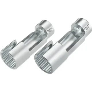 Hazet Einspritzleitungs-Steckschlüssel-Satz 4550-1718/2 (chrom, offene Steckschlüssel)