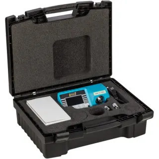 Hazet Elektronisches Drehmoment-Prüfgerät (7903E), Messgerät (blau/schwarz, 1,5 – 30 Nm, 3/8 Zoll Sechskant, 1/4 Zoll Vierkant, 3/8 Zoll Vierkant)