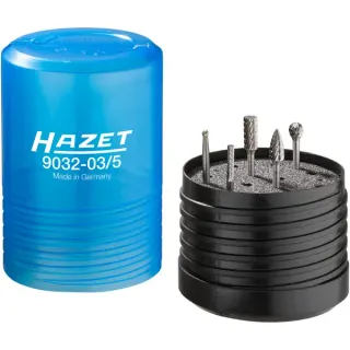 Hazet Hartmetall-Frässtift-Satz 3 mm, 5-teilig, Fräser