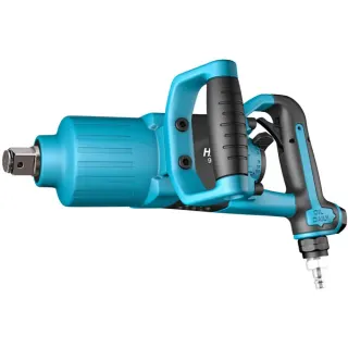 Hazet 1″ Schlagschrauber (9014PS-1) (blau/schwarz, Lösemoment 3.400 Nm, Kurze Spindel)