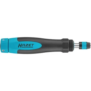 Hazet Drehmomentschraubendreher mit Standardgriff (6004CT-3) (schwarz/blau, 0,02 - 0,3 Nm, 1/4" Bitaufnahme, Rundgriff)