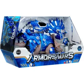 MGA Entertainment Armorsaurs Armor-Up - Triceratops Cobalt, Spielfigur