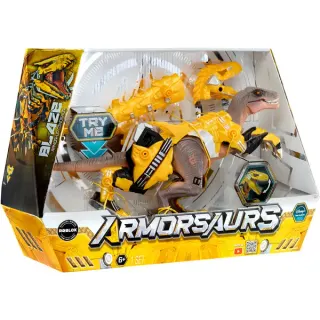 MGA Entertainment Armorsaurs Armor-Up - Yellow Raptor Blaze, Spielfigur