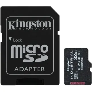 Kingston Industrial 32 GB microSDHC, Speicherkarte (schwarz, UHS-I U3, Class 10, V30, A1)
