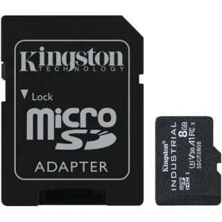 Kingston Industrial 8 GB microSDHC, Speicherkarte (schwarz, UHS-I U3, Class 10, V30, A1)