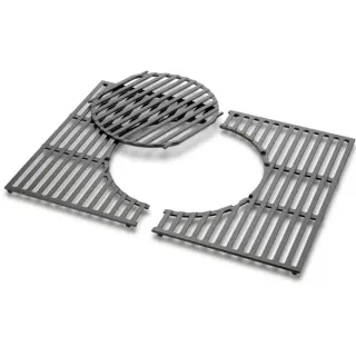 Weber Gourmet BBQ System Grillrost-Einsatz 8847, für Spirit 300 (schwarz, 3-teilig, Gusseisen)