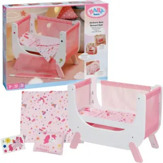ZAPF Creation BABY born Beistellbett Einhorn, Puppenzubehör