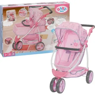 ZAPF Creation BABY born Deluxe Puppenwagen Blumen