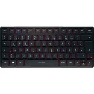 CHERRY KW 9200 MINI, Tastatur (schwarz, DE-Layout, Cherry SX-Scherentechnologie)