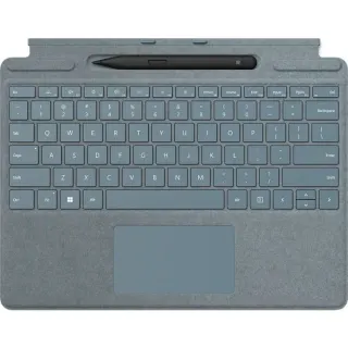 Microsoft Surface Pro Keyboard mit Slim Pen, Tastatur (blau, DE-Layout, für Surface Pro (11. Edition)/10 for Business/9/8)