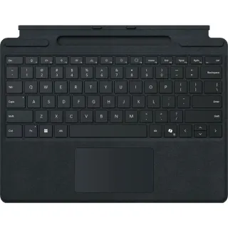 Microsoft Surface Pro Keyboard mit Stiftaufbewahrung, Tastatur (schwarz, DE-Layout, für Surface Pro (11. Edition)/10 for Business/9/8)