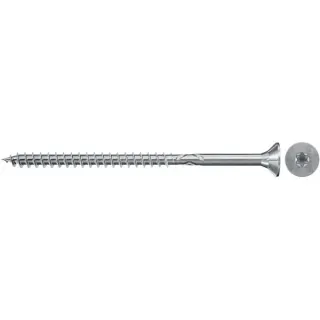 fischer Spanplattenschraube ClassicFast II 6,0x200 Senkkopf TX (100 Stück, mit Teilgewinde, verzinkt)
