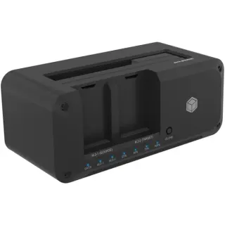 ICY BOX IB-2924MSCL-C31, Dockingstation (schwarz, 2,5"/3,5" SATA, M.2 NVMe)