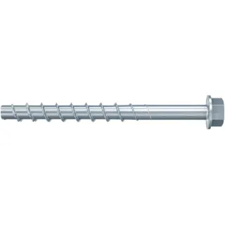 fischer Betonschraube UltraCut FBS 5x70 35/25 Sechskant mit U-Scheibe (100 Stück, galvanisch verzinkter Stahl)