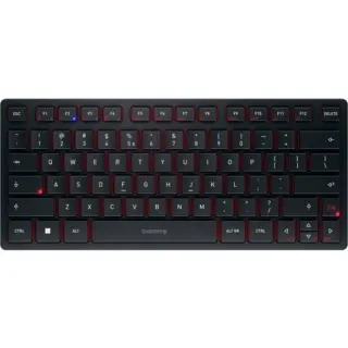 CHERRY KW 9200 MINI, Tastatur (schwarz, EU-Layout (QWERTY), Cherry SX-Scherentechnologie)