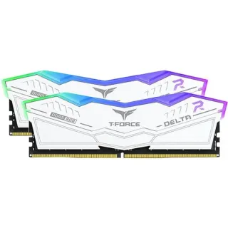 Team Group DIMM 32 GB DDR5-5200 (2x 16 GB) Dual-Kit, Arbeitsspeicher (weiß, FF4D532G5200HC40CDC01, Delta RGB, INTEL XMP)
