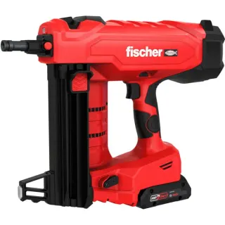 fischer Akku-Bolzenschubgerät FXC85 Set, XL-Boxx, Nagler (rot/schwarz, 2x ProCORE 18V 4.0Ah, Ladegerät)