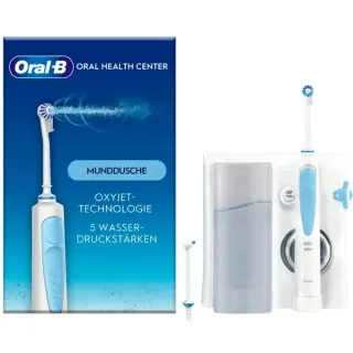 Oral-B OxyJet Reinigungssystem - Munddusche, Mundpflege (weiß/blau)