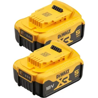 DEWALT XR Akku-Starterkit DCB184P2, 18Volt 5Ah (gelb/schwarz, 2 Stück)