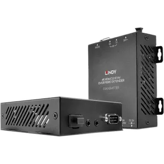 Lindy 300m Fibre Optic KVM Extender, HDMI Verlängerung (schwarz, HDMI 4K60, USB, IR & RS232)