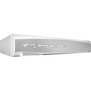 Lindy 4 Port KVM Switch, KVM-Switch (weiß, DisplayPort 1.2, USB 2.0 & Audio)