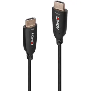 Lindy Fibre Optic Hybrid HDMI 2.1 8K60 Kabel (schwarz, 50 Meter, AOC-Kabel)