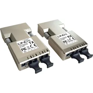 Lindy LWL DVI-D Single Link Extender, DVI Erweiterung (silber, 500m)
