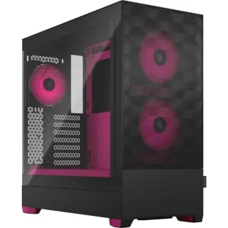 Fractal Design Pop Air RGB Magenta Core TG Clear Tint, Tower-Gehäuse (schwarz/magenta)