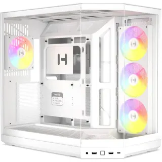 HYTE Y50 Snow White, Tower-Gehäuse (weiß, Tempered Glass x 3)