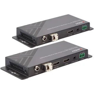 Lindy Fibre Optic HDMI Extender, HDMI Verlängerung (schwarz, 300m, 18G, IR)