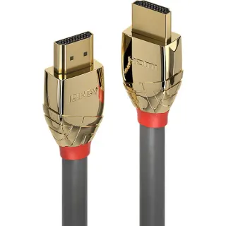 Lindy High Speed HDMI Kabel, Gold Line (grau, 5 Meter)