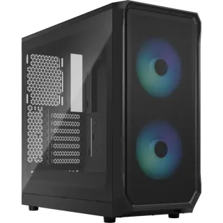 Fractal Design Focus 2 RGB Black TG Clear Tint, Tower-Gehäuse (schwarz, Tempered Glass)