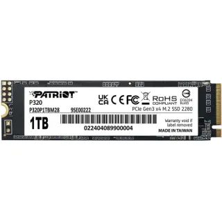 Patriot P320 1 TB, SSD (PCIe 3.0 x4, NVMe 1.3, M.2 2280)