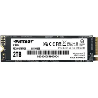 Patriot P320 2 TB, SSD (PCIe 3.0 x4, NVMe 1.3, M.2 2280)