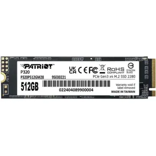 Patriot P320 512 GB, SSD (PCIe 3.0 x4, NVMe 1.3, M.2 2280)