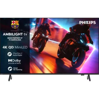 Philips 75MLED910/12, QLED-Fernseher (189 cm (75 Zoll), schwarz, UltraHD/4K, MiniLED, Ambilight, Free-Sync Premium, 144Hz Panel)