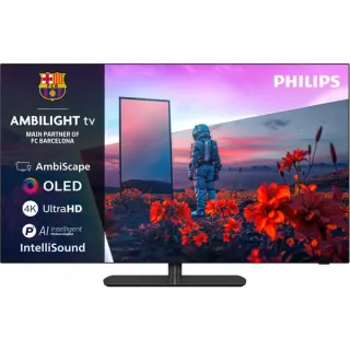 Philips 42OLED811/12, OLED-Fernseher (106 cm (42 Zoll), schwarz/grau, UltraHD/4K, Ambilight 3-seitig, 120Hz Panel)