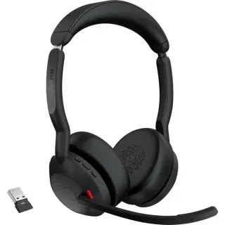 Jabra Evolve2 55, Headset (schwarz, Stereo, UC, USB-A, Link380a)