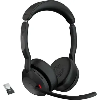 Jabra Evolve2 55, Headset (schwarz, Stereo, Microsoft Teams, USB-A, Link380a)