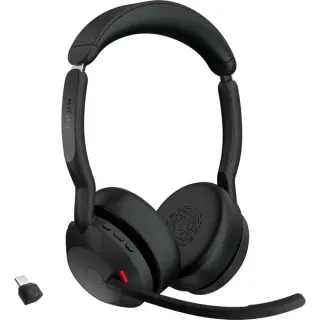 Jabra Evolve2 55, Headset (schwarz, Stereo, Microsoft Teams, USB-C, Link380c)
