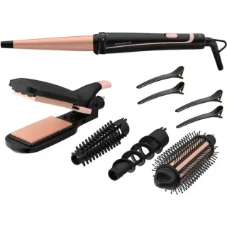 Rowenta Infinite Looks 14-in-1 CF 4231, Multistyler (schwarz/apricot)