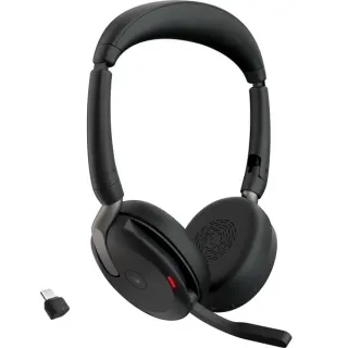 Jabra Evolve2 65 Flex Duo, Headset (schwarz, Stereo, Microsoft Teams, USB-C, Link380c)