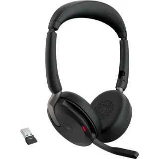 Jabra Evolve2 65 Flex Duo, Headset (schwarz, Stereo, Microsoft Teams, USB-A, Link380a)
