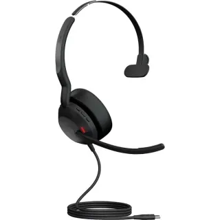 Jabra Evolve2 50, Headset (schwarz, Mono, Microsoft Teams, USB-C)