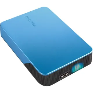 Toshiba Canvio Flex 4TB, Externe Festplatte (blau (glänzend), USB-C / USB-A)