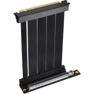Thermaltake PCI-E 4.0 Dual 90° Riser Cable, Kabel (schwarz, 13cm, B-Ware)