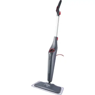 Vileda Dampfreiniger Steam Plus Plus XXL (schwarz/rot, inkl. 2 Ersatzbezügen)