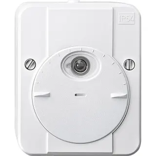 Merten Dämmerungsschalter mit Schaltverzögerung, Aufputz, 230 Volt, Typ 544819 (weiß (glänzend), Retail)