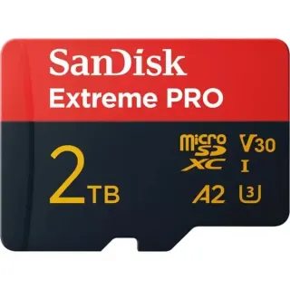 SanDisk Extreme PRO 2 TB microSDXC, Speicherkarte (UHS-I U3, Class 10, V30, A2)