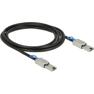 DeLOCK Kabel mSAS 26pin > mSAS 26pin (schwarz, 2 Meter)